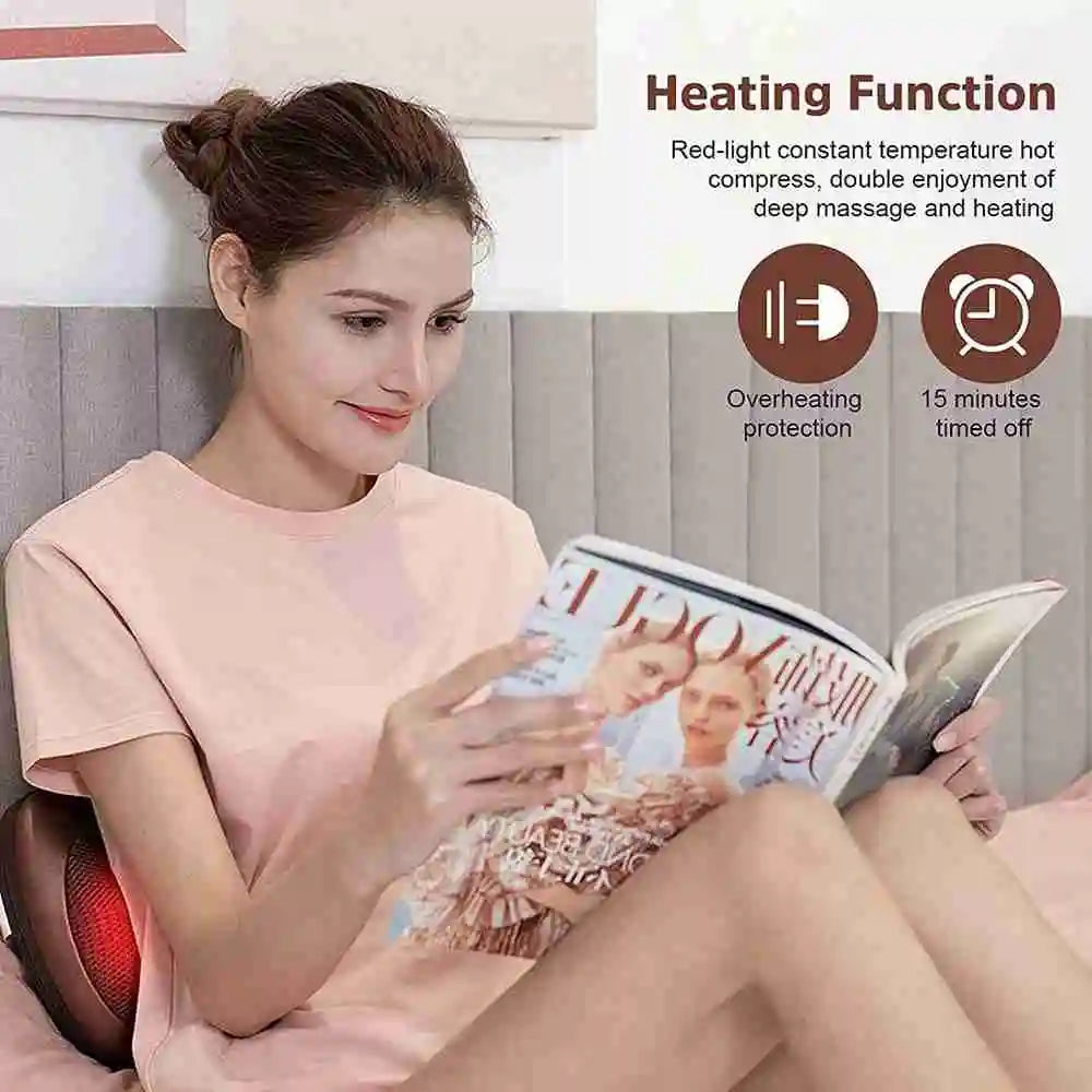 Masajeador de espalda shiatsu (con calor)