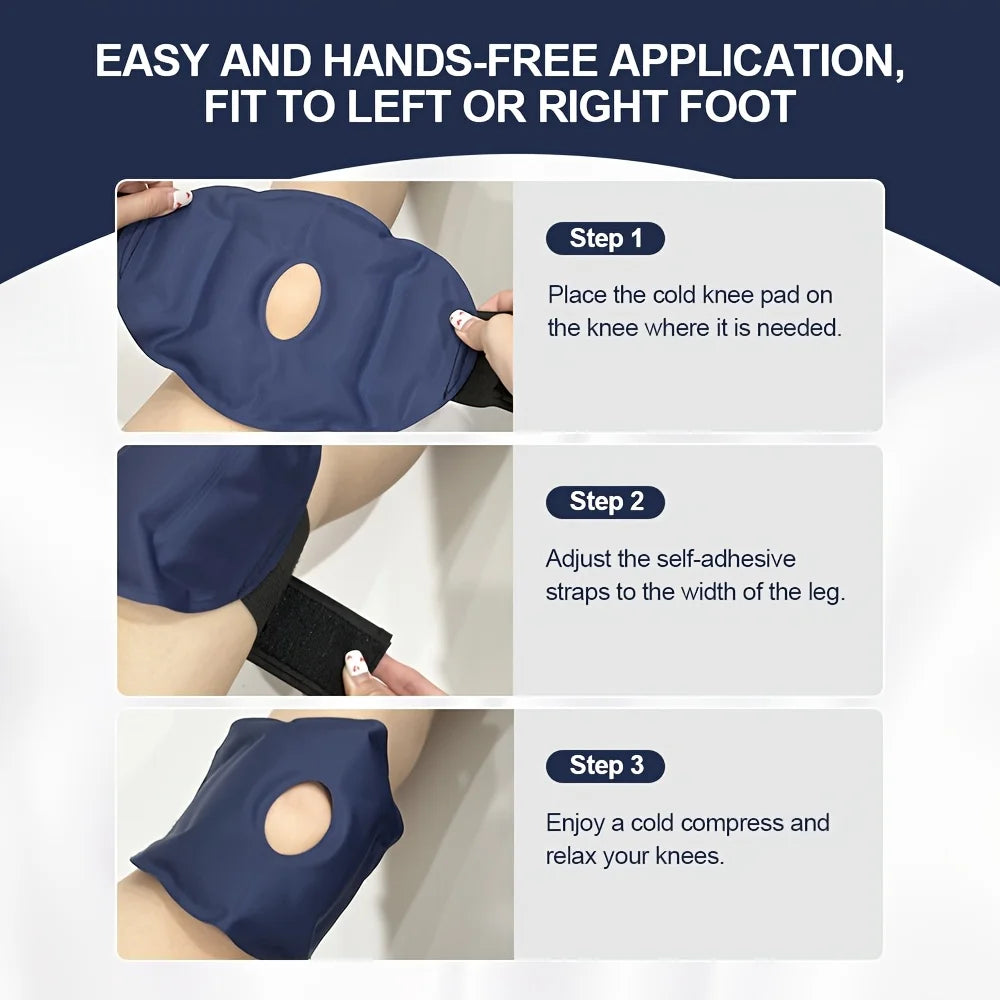 Compresa de hielo reutilizable para la rodilla