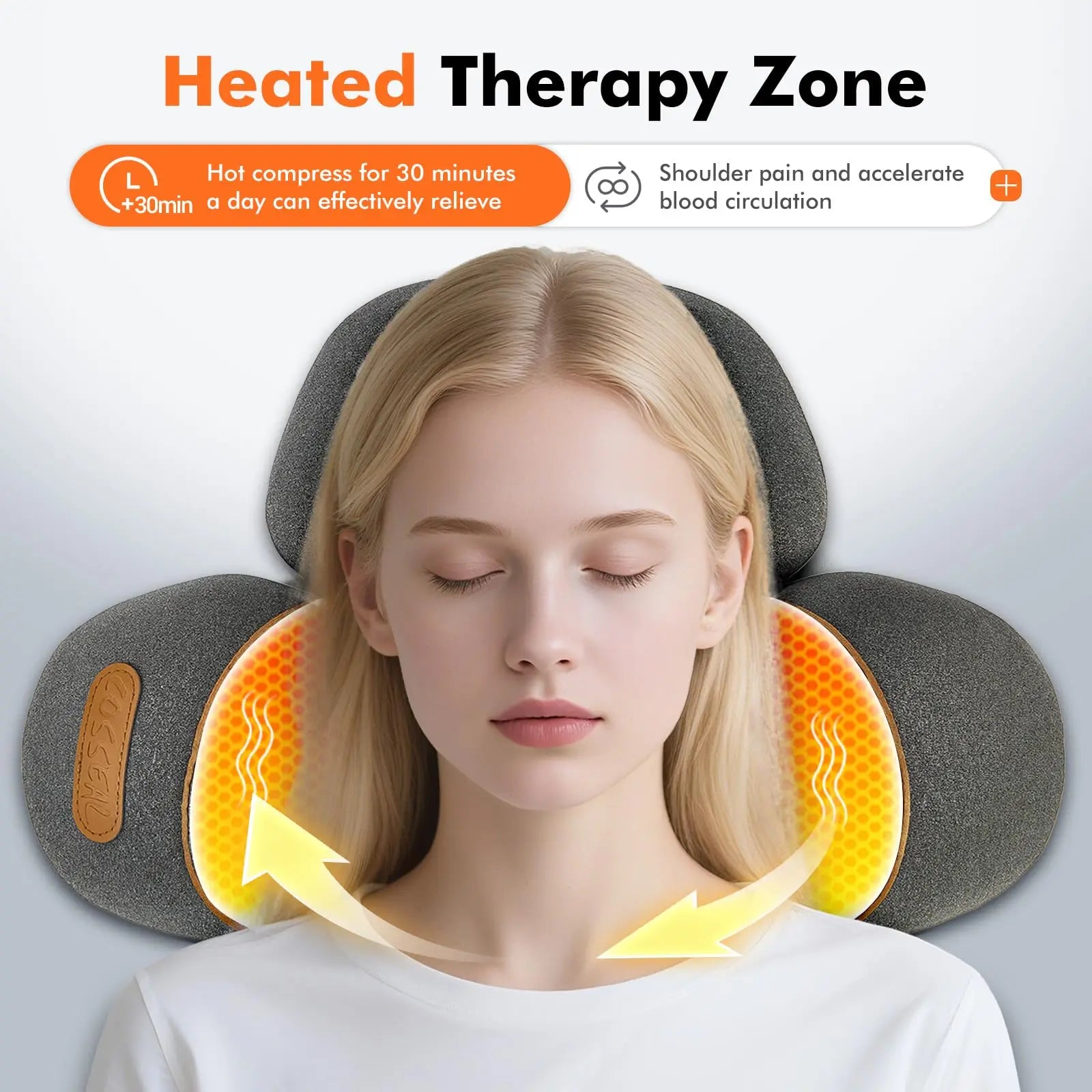 Almohada masajeadora 3 en 1
